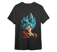 Comic Studio | Dragon Ball Super T-Shirt | Licence Officielle | Goku Super| Sayan Gott Super | Noir | S