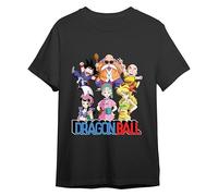 Comic Studio | Dragon Ball T-Shirt | Licence Officielle | Goku | Krillin | Bulma| Chichi | Kamesennin| Noir | M