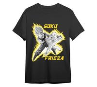 Comic Studio | Dragon Ball Z T-Shirt | Licence Officielle | Goku & Frieza | Unisexe | Noir | L