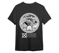 Comic Studio | One Piece T-Shirt | Licence Officielle | Monkey D. Ruffy, Zoro, Sanji, Nami, Usopp & Sunny | Gedruckt | Unisexe | Noir | XL