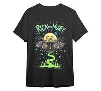 Comic Studio | Rick & Morty T-Shirt | Licence Officielle | Rick Sanchez & Morty Smith | Noir | XXL