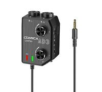 COMICA Adaptateur de préamplificateur Audio Linkflex AD3 XLR / 3,5 mm / 6,35 mm Adaptateur d'amplificateur de Microphone pour téléphones Android iPhone, caméscopes, appareils Photo Reflex numériques