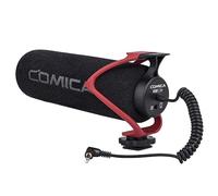 comica CVM-V30 Lite Microphone vidéo Microphone Fusil à condensateur Super cardioïde sur Appareil Photo pour Appareil Photo Canon Nikon Sony Panasonic/DSLR/Iphone Samsung Huawei (Rouge)