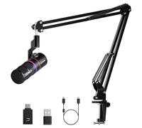 COMICA EJoy D10 PRO (A) Microphone USB sans fil avec perche (Noir)
