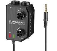CoMica Préampli micro LINKFLEX.AD3 2 canaux XLR/3,5 mm – Alim fantôme 48 V, monitoring