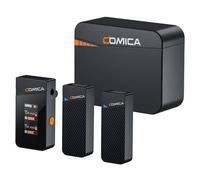 Comica Mini microphone sans fil 2.4G - 2 émetteurs + étui de chargement