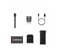 Comica Revo S 48 KHz/24 Bits Microphone Sans Fil, Directivité Cardioïde, Réduction Du Bruit, pour Interviews sur Smartphone et Utilisation en