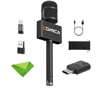 COMICA Revo S Microphone d'interview Portable sans Fil, Micro Journaliste avec récepteur USB-C, Compatible avec iPhone 15/16, téléphones Android, Ordinateurs Portables, PC, Micro Professionnel