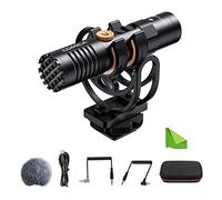 Comica VM10 Pro Camera Microphone Mini Digital Shotgun Microphone pour Smartphones/Caméras/Ordinateurs/Tablette PC, Micro Idéal pour Vlogging Live Streaming Video Recording Interviews
