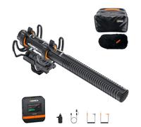 COMICA VM40 Microphone Shotgun, Enregistrement en Virgule Flottante 32-Bits, 32GB de mémoire, portée de 200m, Super-Cardioïde, Microphone pour interviews, Diffusion en Direct sur Youtube