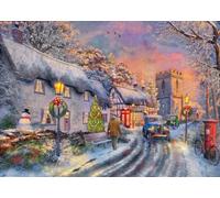 Coming Home for Christmas 500pc Large Format | Scène de vacances festive, qualité supérieure, ajustement parfait, à partir de 12 ans