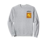 Coming to America Écusson imitation poitrine Motif lion guépard Sweatshirt