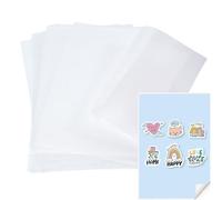 Comioke A4 Feuille Plastique Fou, 20 Pièces Plastique Dingue, Fou Transparent, Kit de Feuille Rétractable pour Enfants, DIY Artisanat (Taille 20 x 29 cm - Épaisseur 0,3 mm)