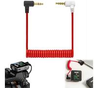 Comioke Câble de Microphone TRS vers TRRS 3,5 mm, Câble de Raccordement de Microphone TRS vers TRRS Compatible avec Rode VideoMic, VideoMicro, BOYA Microphone - 60cm, Rouge, Mâle à Mâle