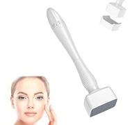 Comioke Derma Stamp, Microneedling Stamp, 140 Pointes, Microneedle Roller Pen Réglable pour Cheveux, Barbe, Visage, Corps (Réglable 0-3,0mm)