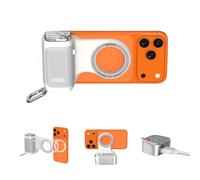 COMITOK MOCA Magnetic Lifestyle Shot Phone Grip pour iPhone 17 iOS 26, Accessoire de Prise de Vue Ergonomique en Silicone PureTouch avec télécommande Amovible, Support de téléphone pour vlogging