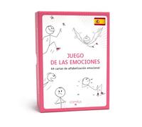 Comitys | Jeu des émotions | Langue : espagnol | 64 cartes d'alphabétisation émotionnelle | Outil pédagogique inspiré de la communication non violente CNV | 177 états émotionnels par découpage