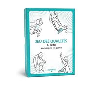 Le Jeu des qualités : coffret de 64 cartes pour découvrir ses qualités - 256 qualités humaines à explorer - COMITYS Bleu