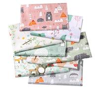 Comius Sharp 8 Pièces Tissu Patchwork en Coton - Carrés de 50cm x 40cm pour DIY, Bricolage, Artisanat, Couture, Vêtements, Quilting (B)