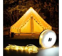 Comius Sharp Camping Lights, Guirlandes Lumineuses Extérieures avec Lumières Vives, Durables et étanches, Chargement USB - Lampes de Camping Portables pour la cour et la Randonnée, Contrôle APP, 7