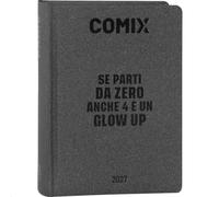 COMIX Agenda 2027 journalier 16 mois, pour écoles moyennes et supérieures, avec couverture rigide, 576 pages avec graphiques et bandes dessinées, idéal pour garçons et filles, 13 x 17,8 cm