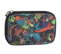 Comix Bright Trousse d'école Maxi Zip pour Enfants et Adolescents avec kit de Papeterie Inclus, Coque avec Impression Graphique, Rigide avec tirazip, 22 x 5 x 7 cm, Multicolore, Bright