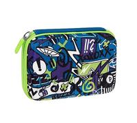 COMIX Bright - Trousse École, Trousse Maxi Zip pour Enfants et Adolescents, avec Set Papeterie Inclus, Couverture Métal Irisé, Rigide avec Maxi Logo et Tirette en Métal, 21 x 14,5H x 6,5 cm
