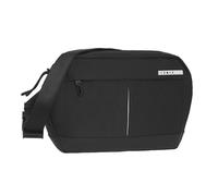 COMIX Campus Man Sac Banane, Compartiment Principal Fermé avec Zip pour Téléphone ou Autres Objets, Poche Pratique Arrière avec Fermeture Zip, Bandoulière Réglable, 34x14,5Hx9cm, Noir