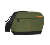 COMIX Campus Man Sac Banane, Compartiment Principal Fermé avec Zip pour Téléphone ou Autres Objets, Poche Pratique Arrière avec Fermeture Zip, Bandoulière Réglable, 34x14,5Hx9cm, Vert