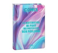 Comix - Journal Mini Journalier 16 mois, agenda scolaire 2025-2026, avec couverture rigide, idéal pour l'école moyenne et supérieure, 11 x 15,3 cm, vague