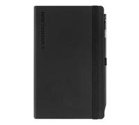 COMIX Large Agenda 2026, 12 mois, journalier, avec boucle élastique porte-crayon ou stylo, fermeture avec élastique et signet, crayon COMIX inclus, 13 x 21 h noir