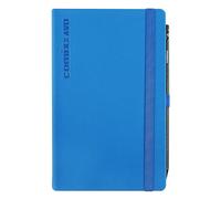 COMIX Large Agenda 2026, 12 mois, journalier, avec boucle élastique porte-crayon ou stylo, fermeture avec élastique et signet, crayon COMIX inclus, 13 x 21 h bleu