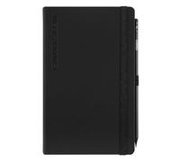 COMIX, Large Agenda 2026 hebdomadaire 12 mois, fermeture avec élastique et passant élastique pour crayon ou stylo, crayon COMIX inclus, double signet - 13 x 21 cm, noir