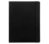 COMIX, Large Vertical - Agenda 2026 hebdomadaire 12 mois, fermeture avec élastique et élastique latéral porte-stylo, double marque-page - 19 x 25 cm - noir