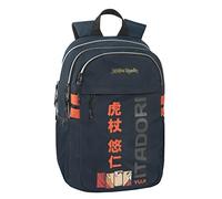 Comix, Ligne ANIME Sac à dos de voyage/porte-PC pour enfants et adolescents en polyester, bretelles rembourrées et réglables, deux compartiments, dos rembourré, fermetures à glissière, 32 x 43