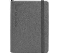 COMIX Luxury, Mini Agenda journalier 2025 12 mois, avec poche à soufflets intérieure, fermeture avec élastique, double signet, 384 pages, format 11 x 15,3 x 3 cm, gris