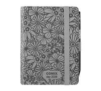 COMIX Mignon Agenda 2026 12 mois quotidien avec boucle élastique porte-crayon ou stylo, fermeture avec élastique et signet, crayon COMIX inclus, 9 x 12,5 cm, Flow