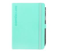 COMIX Mini Agenda 2026, 12 mois, journalier, avec boucle élastique porte-crayon ou stylo, fermeture avec élastique et signet, crayon COMIX inclus, 11 x 15,3 h - Tiffany