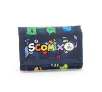 Comix Scomix by Sio-Portafoglio, Accessoire de Voyage-Portefeuille Mixte Enfant, Bleu, 13x8,5cm