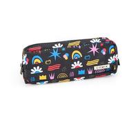 Comix - Trousse d'école, Trousse Enfant et Fille rectangulaire, idéale pour Ranger la Papeterie, avec Fermeture à glissière Pratique, 22 x 8,5h x 5, Noir, Casual