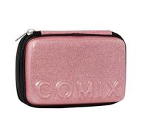 Comix - Trousse d'école, Trousse Maxi Zip pour Enfants et Adolescents avec kit de Papeterie Inclus, Coque Rigide avec Maxi Logo en Relief et tirazip en métal, 14,5 x 21h x 6,5 cm, Rose, Casual