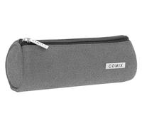 COMIX - Trousse Scolaire pour Enfants et Adolescents, Trousse Cylindrique Légère et Compacte, Idéale pour Ranger la Papeterie, avec Fermeture Éclair Pratique, 22 x 8H x 8 cm