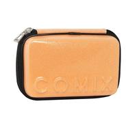 Comix - Trousse d'école, Trousse Maxi Zip pour Enfants et Adolescents avec kit de Papeterie Inclus, Coque Rigide avec Maxi Logo en Relief et tirazip en métal, 21 x 14,5h x 6,5 cm, Orange, Orange.,