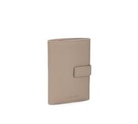 Comix U Portefeuille Vertical pour Homme et Femme avec Fermeture à Bouton, Poche zippée Porte-Monnaie et Porte-Billets, 10,5 x 15h x 2 cm, Beige