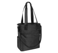 COMIX U - Sac à dos pour ordinateur portable ou tablette 13" - 2 poches latérales avec élastique, poche avant, dos en maille, bande pour ancrage au chariot - Idée cadeau, 38 x 26 x 13,5 cm, Noir