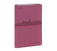 COMIX U Younivercity Agenda 2024-2025 avec couverture rigide, fermeture avec élastique et 224 pages, idéal pour l'université, 11,8 x 18 cm, rose