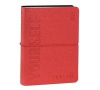 COMIX U YOURSELF Mini Agenda journalier 2026 - 2027 - Journal 16 mois avec couverture souple terrifiante, élastique et 448 pages, idéal pour l'école et l'université 11 x 15,3 cm, rouge