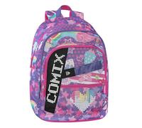 Comix Ultra Bright Sac à dos d'école panneau d'écriture LED personnalisable, 3 compartiments larges, poche avant, dossier et fond thermoformés, bretelles rembourrées et réglables, 32 x 43 x 23 cm, 31