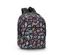 Comix Zaino Organizzato Neon, Sac à Dos organisé Allover Néon Mixte Enfant, Noir, M
