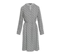 comma 2158662 Robe Chemisier à Manches Longues, Bleu, 36 Femmes